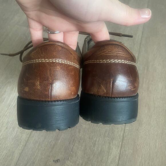 EASTLAND Mens Lacer Beams Dark Brown Leather Lace Up Boot Shoe Size 8.5 NEW - Picture 5 of 8